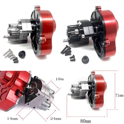 Pełna metalowa skrzynia biegów skrzynia biegów dla 1/10 zdalnie sterowany samochód gąsienicowy pojazdów Axial SCX10 90027 SCX10 II 90046 WRAITH