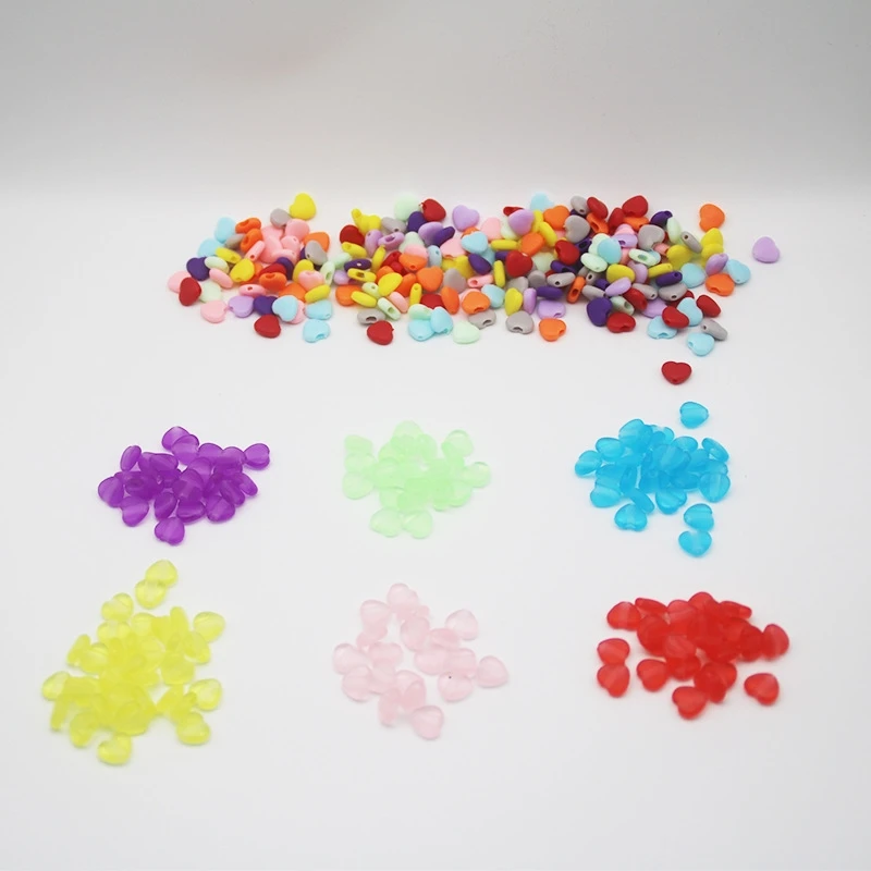 100-300Pcs Love Heart Crafts Silicone Buttons Adjustable Face Mask Cord Locks DIY Elastic Band Stop Drawstring Accessories Butto