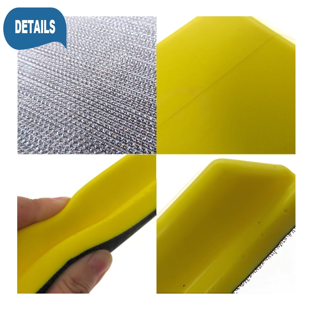 67x193mm Hand Sanding Block Hook and Loop Polishing Pad For Sanding Discs Woodworking, Furniture Restoration, Automotive Body