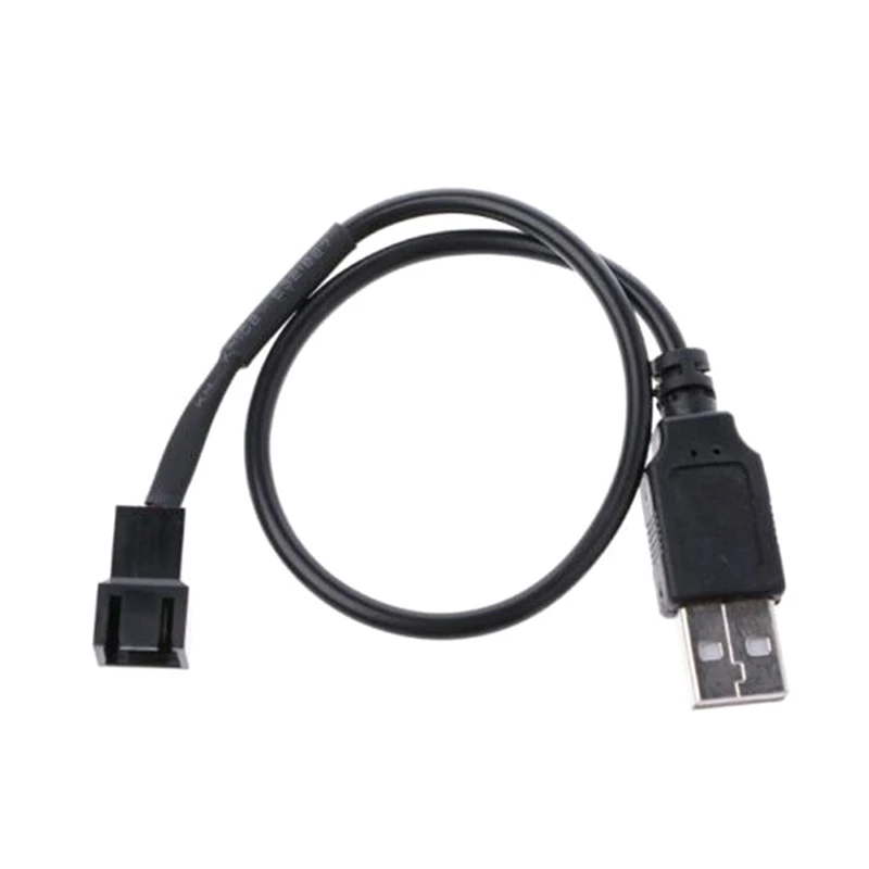 32cm Adapter Cable USB 2.0 A Male To 4-Pin Connector Adapter Cable For 5V Computer PC Fan