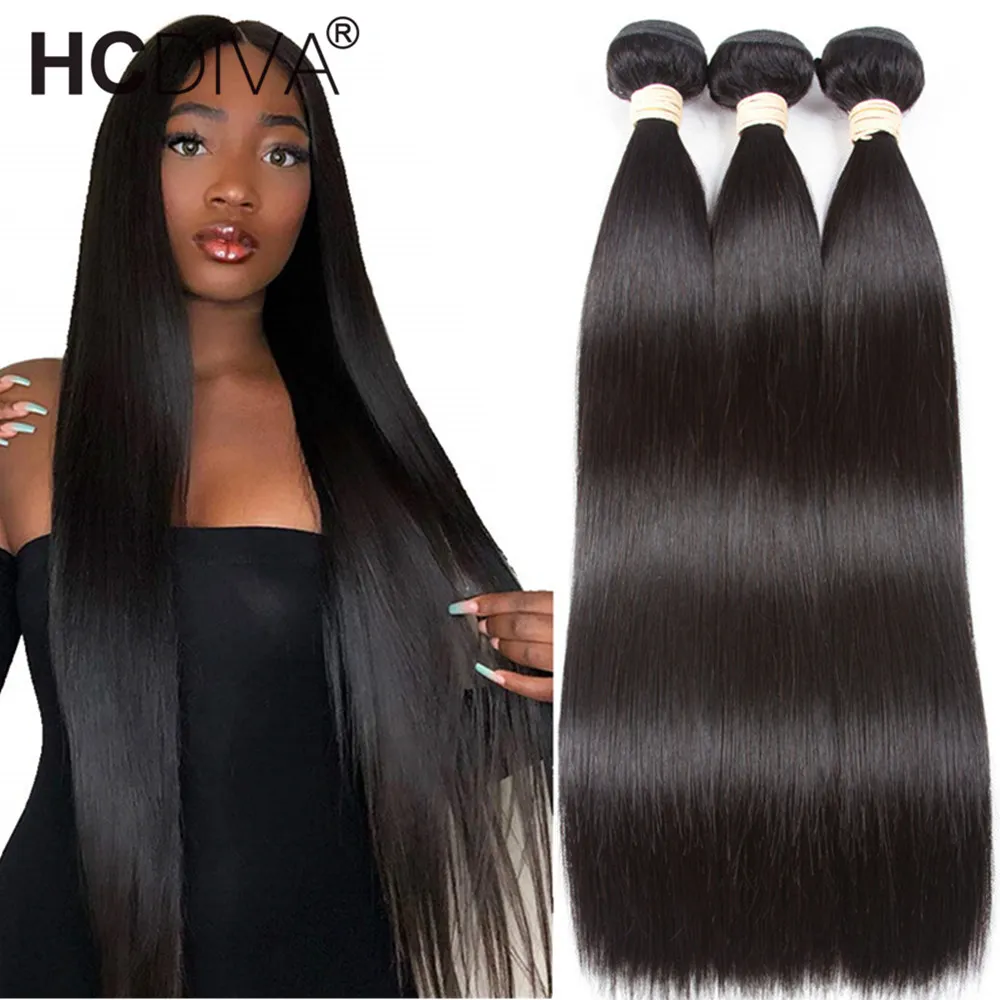 40inch Deep Wave Human Hair Bundles Malaysian Kinky Curly Hair Bundles 1/3/4PCS Human Hair Extension Bone Straight Hair Bundles