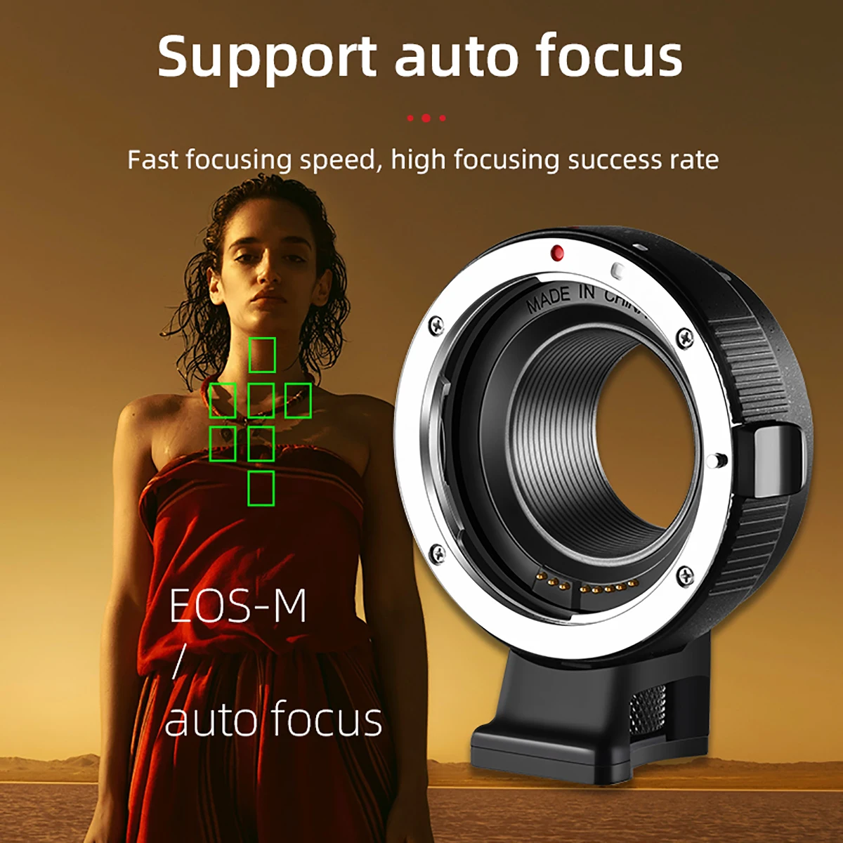 ALTSON EF-EOS M Auto Focus Lens adapter ring Electronic for Canon lens EOS EF EF-S to EOS M EF-M  M2 M3 M5 M6 M10 M50Cameras