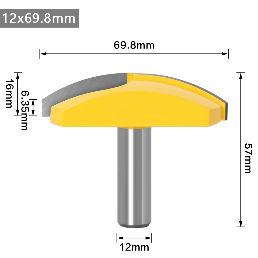 목공 절단 도구용 대형 볼 라우터 비트, 1/2 인치 생크, 12mm 생크, 2.7 \