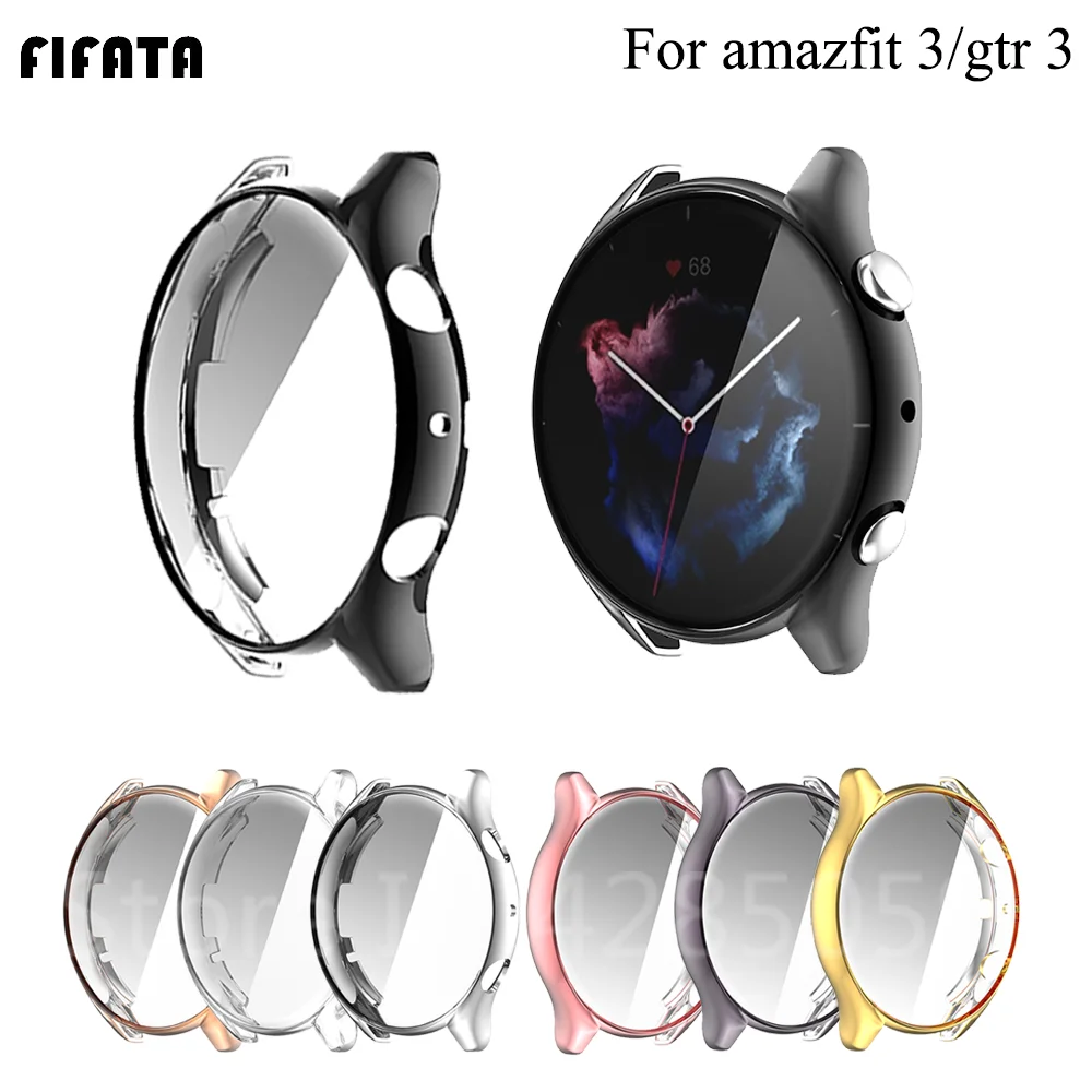 Защитный чехол для умных часов Xiaomi Huami Amazfit GTR 3/3 pro, полноэкранная пленка для Huami GTR 2/2e, чехол-бампер