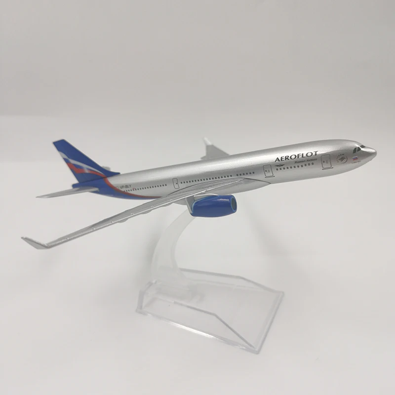 JASON TUTU 16cm Aeroflot Airbus A330 Airplane Model Plane Model Aircraft Diecast Metal 1/400 Scale Planes Russian Airlines A330