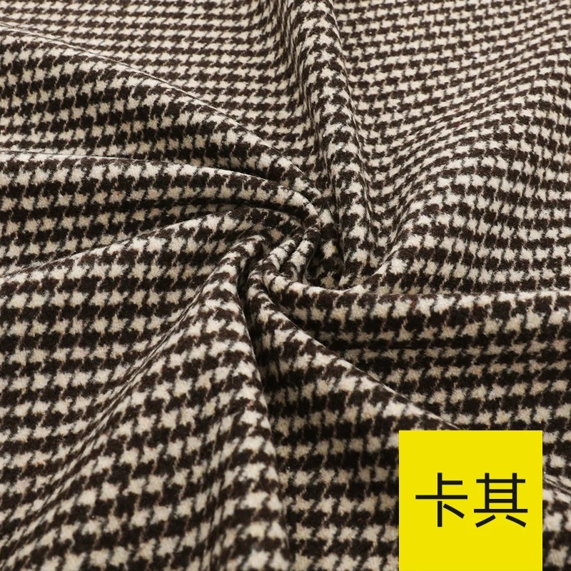 150cmx50cm Houndstooth Woolen Cloth Fabrics Coats Pants Clothing Thickened Imitation Cashmere Woolen Cloth DIY Apparel Fabrics