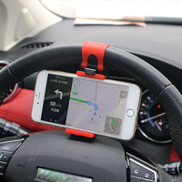 2019 Universal Car Steering Wheel Clip Mount Holder for iPhone 8 7 7Plus 6 6s Samsung Xiaomi Huawei Mobile Phone GPS