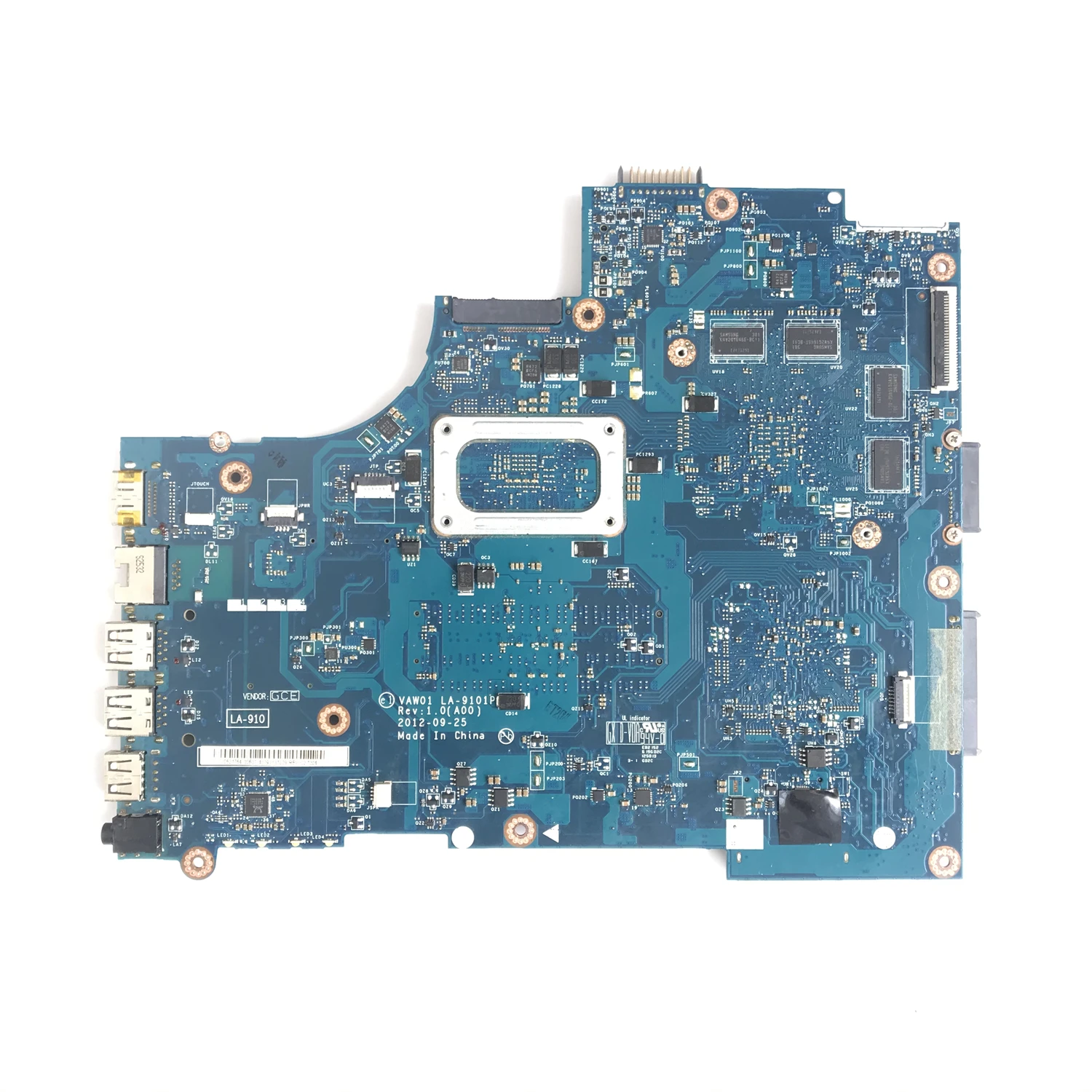 CN-0P14T7 P14T7 CN-0TPX0T TPX0T For dell 3521 5521 Laptop Motherboard VAW01 LA-9101P LA-9104P With i5 CPU 216-0842009 100% Test