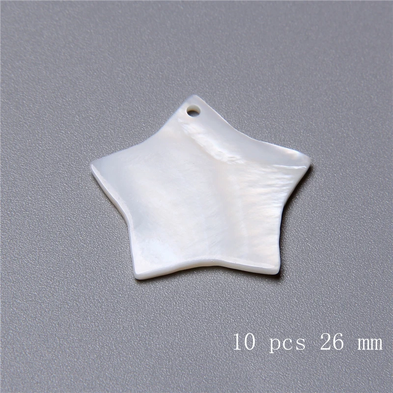 12-20 mm Natural White Shell Charm Irregular Shape Mother Of Pearls Pendant Smooth Beads For DIY Making Jewelry Women Necklace