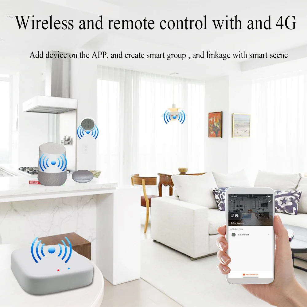 Tuya Wireless Zigbee Bridge Smart Home Zigbee Gateway Hub telecomando dispositivi Zigbee Smart Life APP per Alexa Google Home