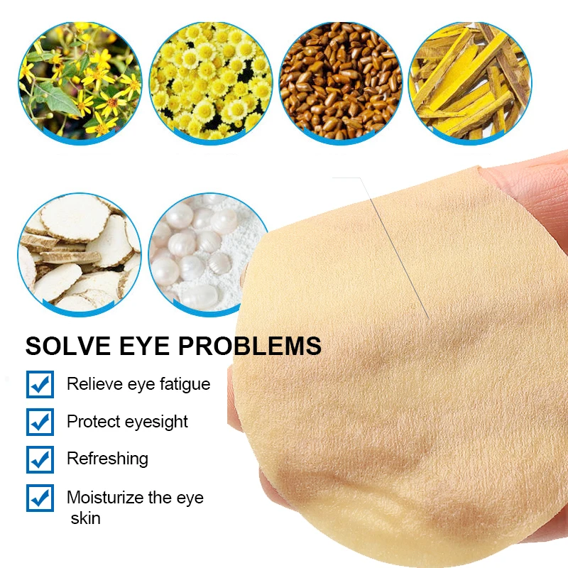 4/8/10/20Pcs Herbal Eye Care Patch Improve Eyesight Good Vision Sticker Relieve Eye Dry Fatigue Myopia Herbal Medical Plaster