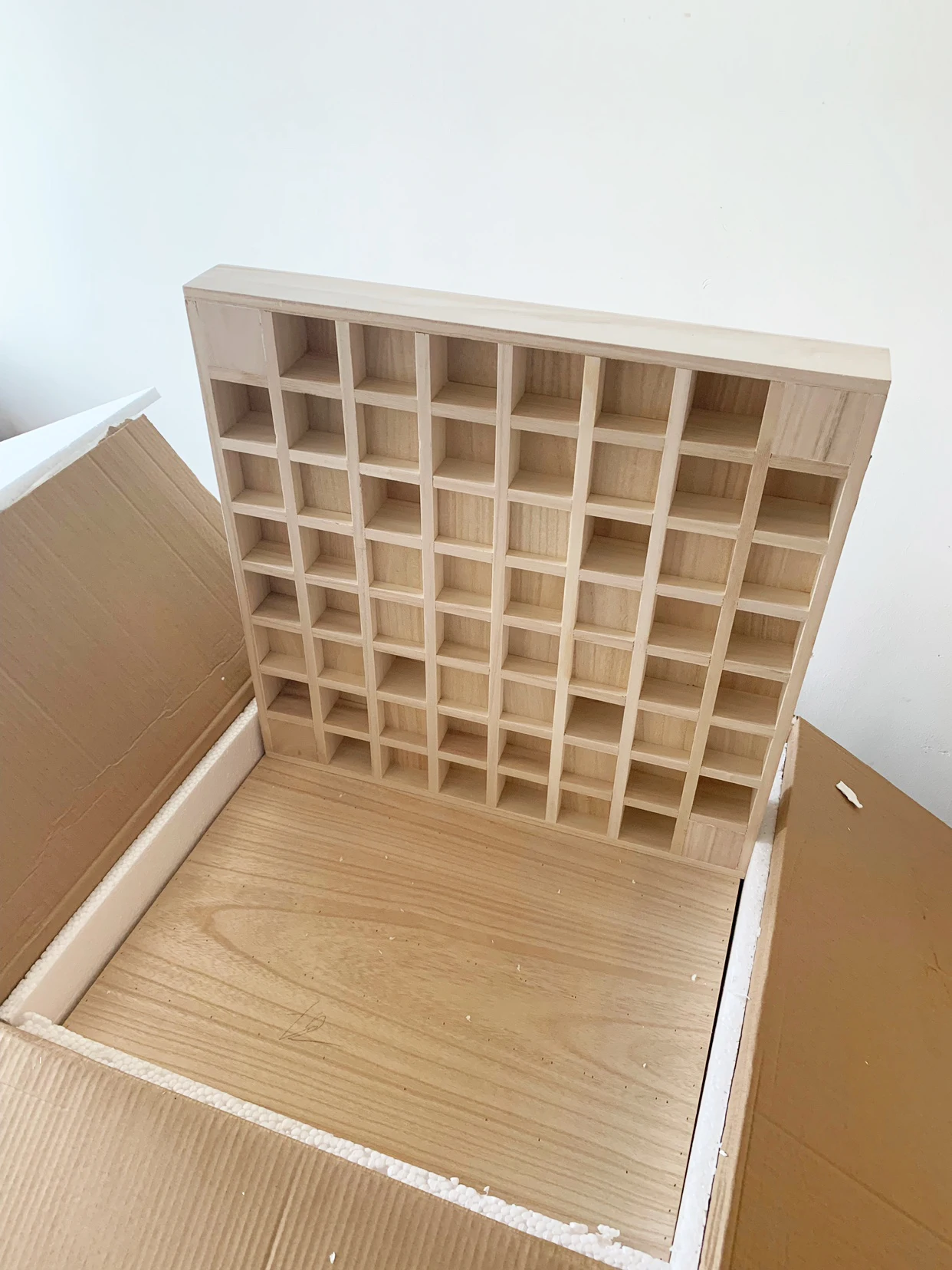 2024 Canada 64 Grid Pine Wood QRD Diffuser 60x60x7cm 2Pcs/Box Acoustic Absorber Panel Treatment For Studio Room/Recording Room