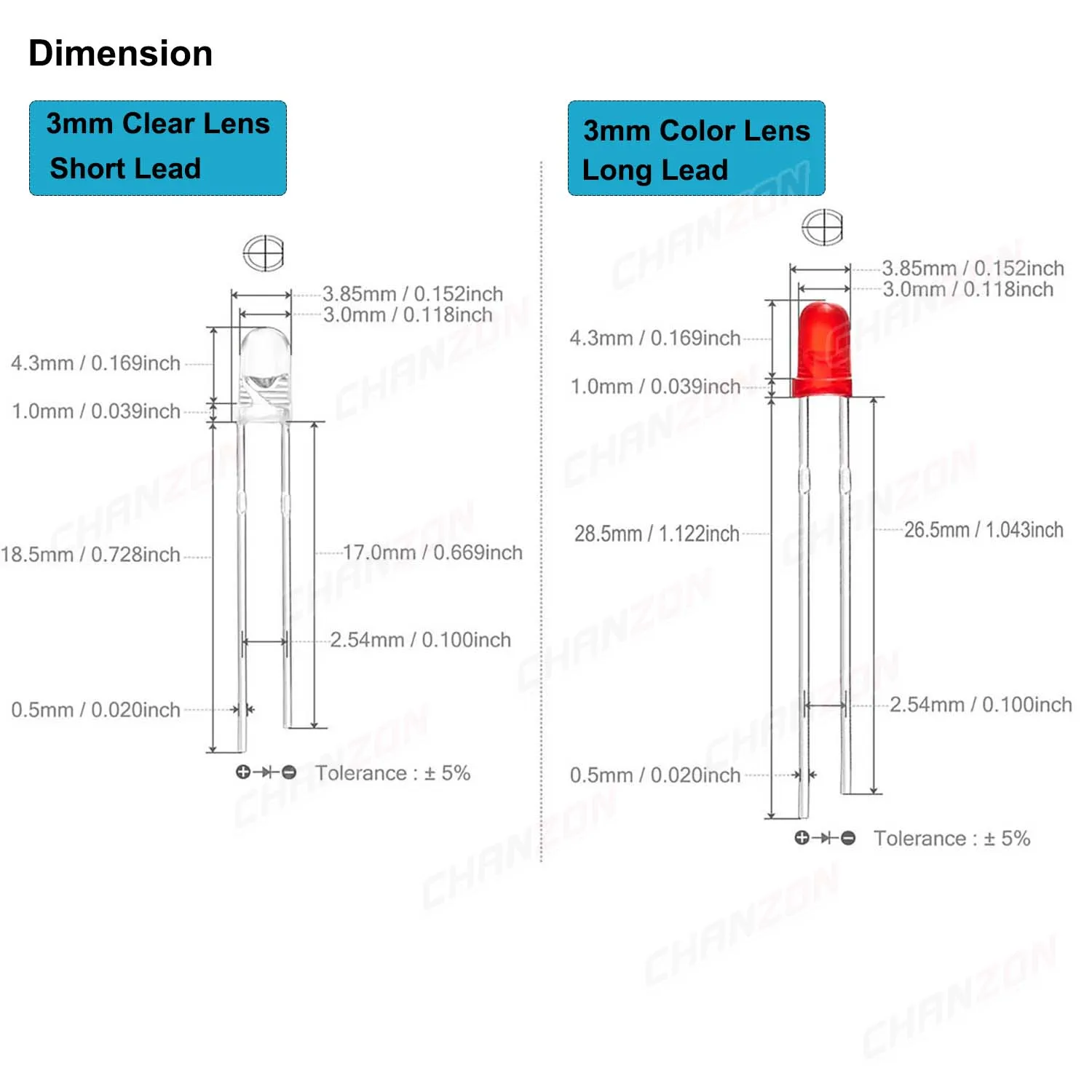 100 pz 3mm 5mm Led diodo lampeggiante bianco rosso verde blu giallo RGB veloce lento Flash diffuso colore trasparente che cambia emissione di luce