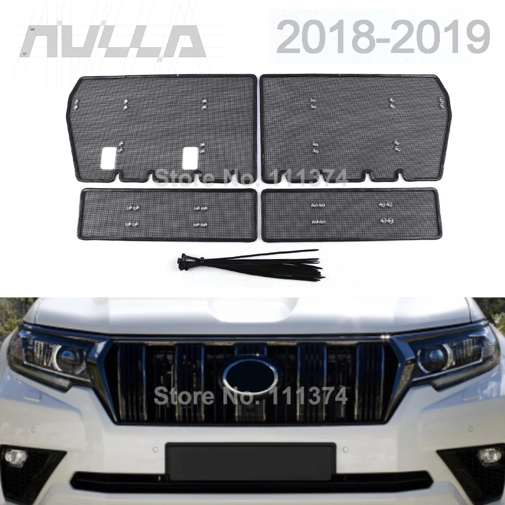 For Toyota Land Cruiser Prado 150 20182019 2020 2021-2023 Stainless Steel Car Exterior Front Grille Insect Screening Mesh Net