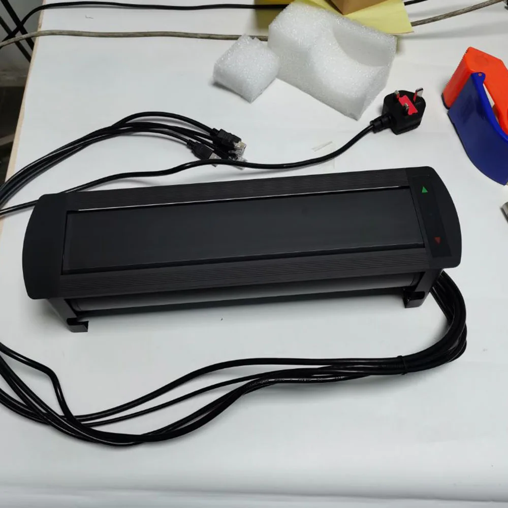 사무실 회의 멀티미디어 소켓 전기 회전 소켓 3 위치 전원 소켓 듀얼 네트워크 알루미늄 합금 소재