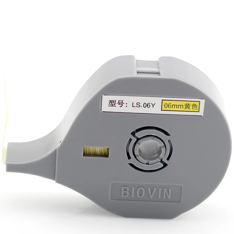6mm 9mm 12mm White Yellow Label Paste Paper Self-adhesive Label Sticker Line Number Machine S650 S650E S680 S700 S700E S900E