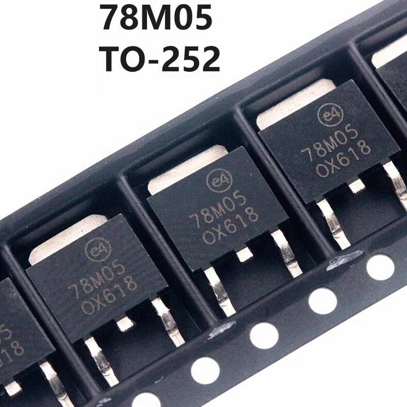 10PCS 78M05 TO252 MC78M05 LM78M05 0.5A +5V TO-252 New and Original IC Chipset