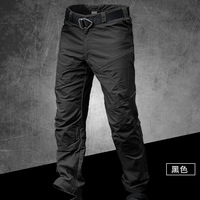 Male Spring Autumn Outdoor Overalls Cargo Trousers Fans Climbing Hiking Waterproof Slim Breathable Training Pants