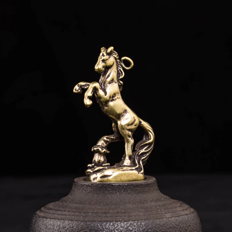 12 Brass Chinese Zodiac Lunar Year Tiger Figurines Dragon Rat Horse DIY Animal Fairy Home Decoration Miniature Ornaments