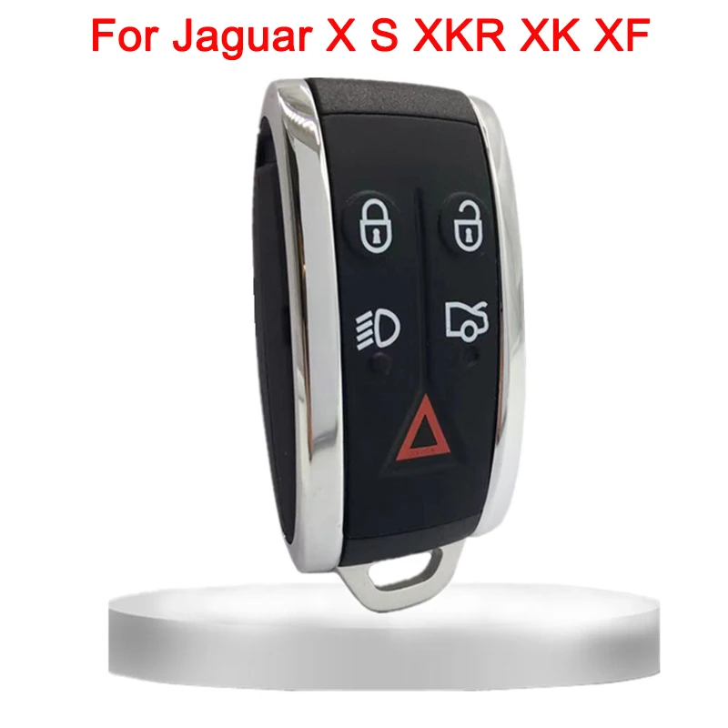 

5 кнопок сменный дистанционный смарт-брелок без ключа чехол оболочка необработанный брелок для Jaguar X S XKR XK XF аксессуары для автомобильного ключа оболочка