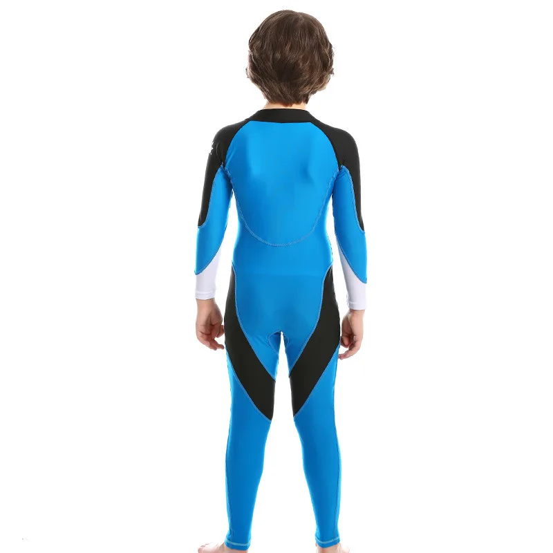 Children Scuba Nylon Water Sport WetSuits UV Protection Full Body Long Sleeve One Piece Snokeling Neoprene Diving Surfing Suit