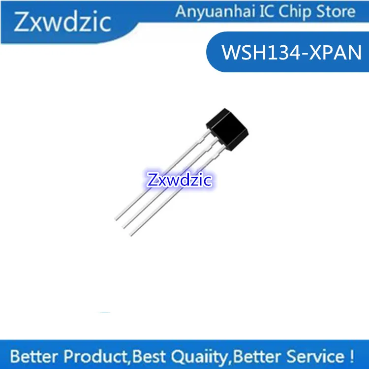 10pcs 100% New  Original  WSH134-XPAN    WSH134  TO92S W134 Unipolar Holzer Switch Sensor