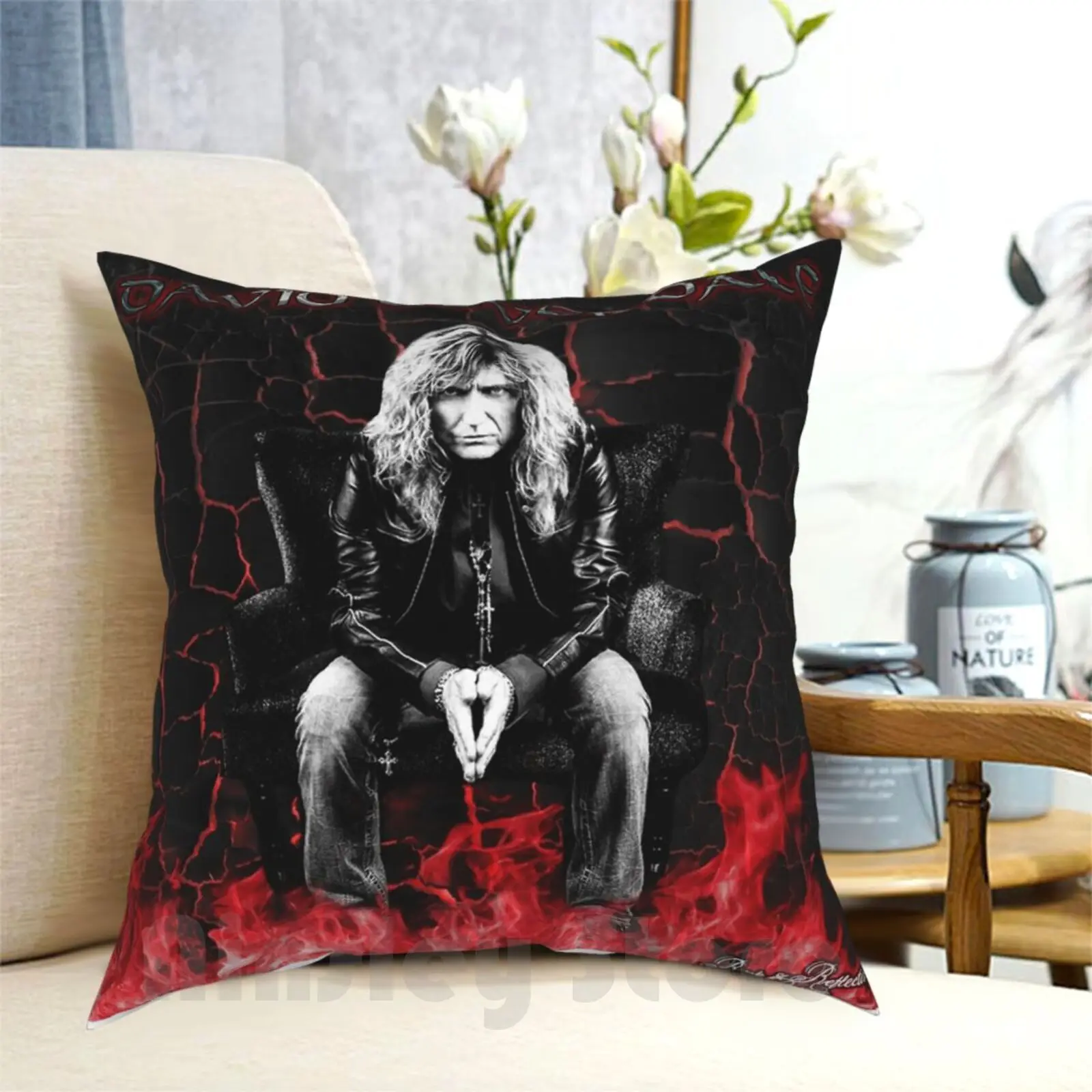 David Coverdale Fan Artwork Pillow Case Printed Home Soft DIY Pillow cover Whitesnake 80S Music N Roll Musicians Rockmusic