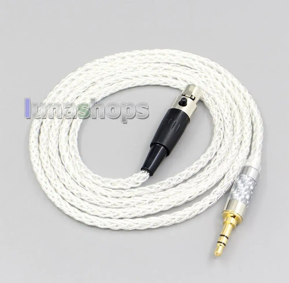 8 Core Silver Plated OCC Earphone Cable For AKG Q701 K702 K271 K272 K240 K141 K712 K181 K267 K712 Headphone LN006529