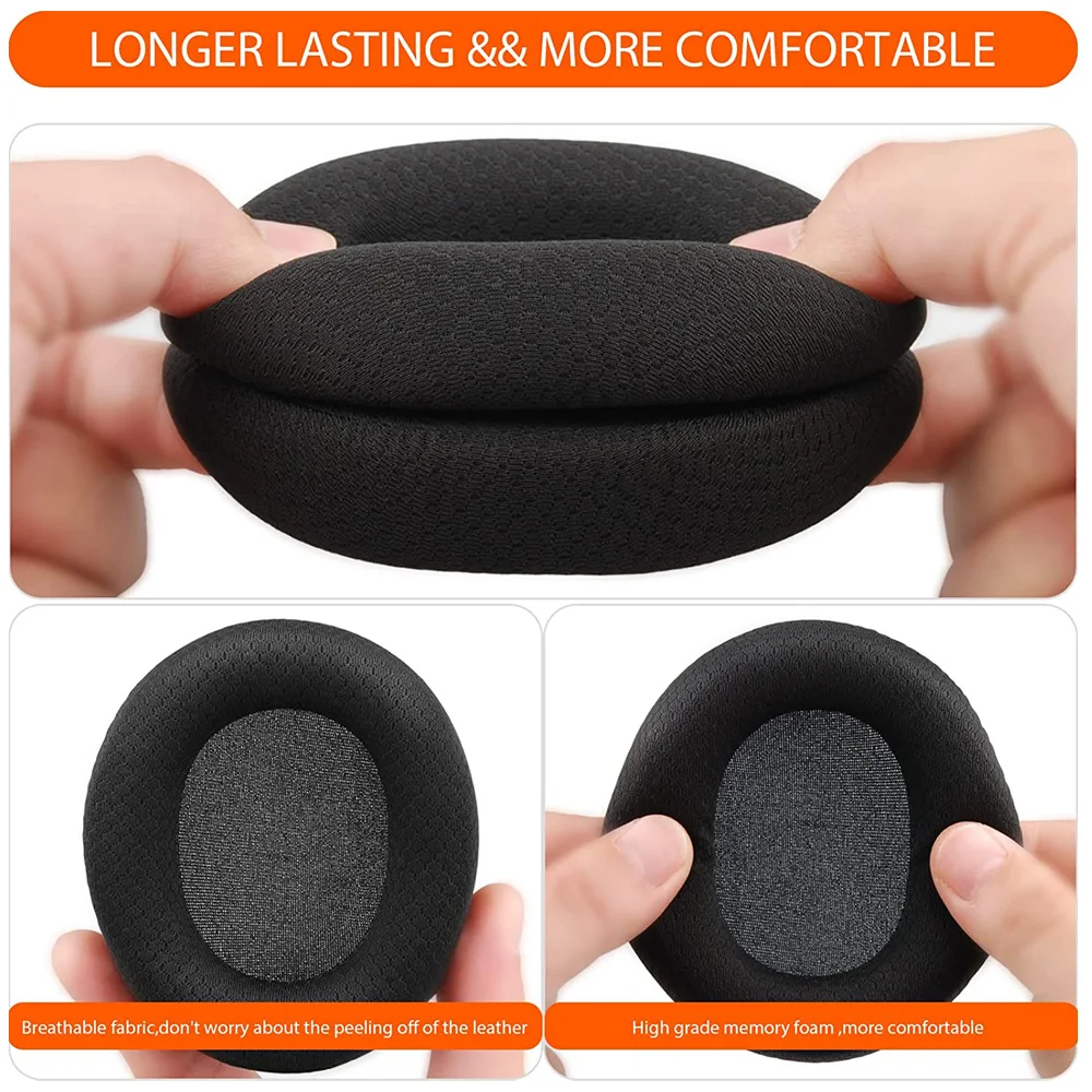 Cuscinetti auricolari per cuffie di ricambio GEVO per cuffie SteelSeries claw is 3/5/7/9X/pro cuffie senza fili in tessuto per giochi