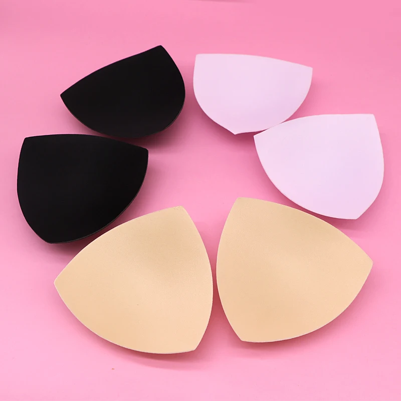 2pair Sponge Bra Pads Push Up Breast Enhancer Removeable Bra Padding Inserts Chest Cups Pads for Swimsuit Bikini Padding