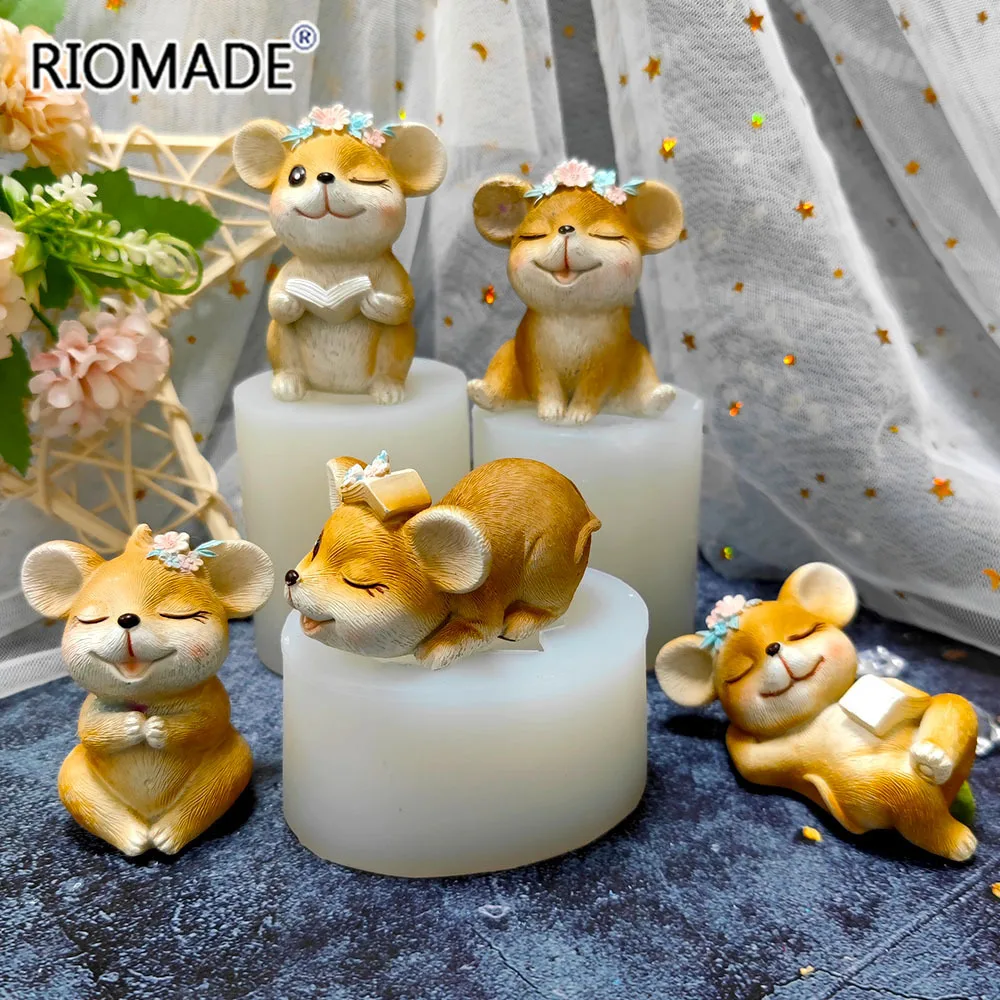 3D Simulation Mouse Silicone Mold Baking Chocolate Mouse Fondant Cake Decorating Tools DIY Crafts Resin Gypsum Candle Mould