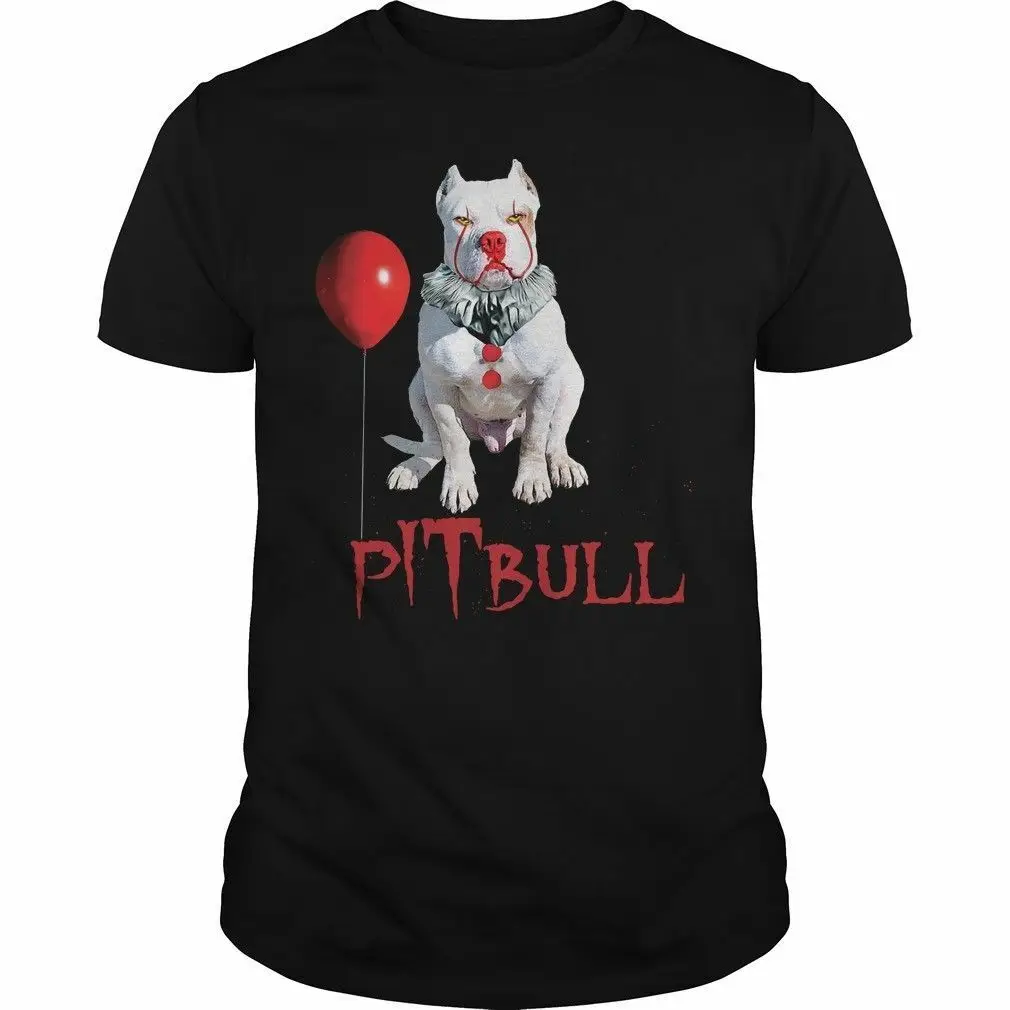 

Рубашка Pitbull Pennywise, футболка с собакой, футболка Pitbull, мужская хлопковая рубашка с короткими рукавами, футболка