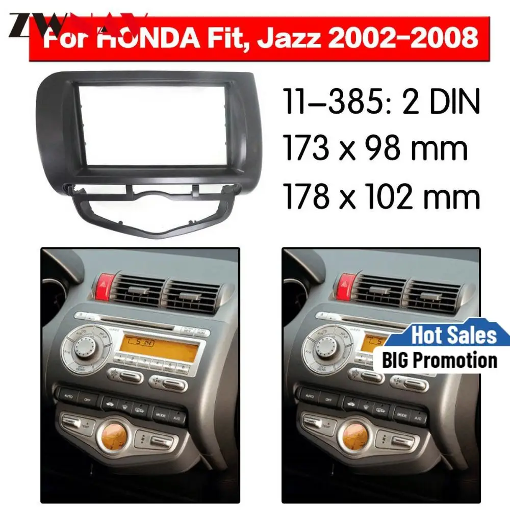 

Car DVD Player frame For 2002-2008 Honda Jazz/ City 2DIN Auto AC LHD Auto Radio Multimedia NAVI fascia