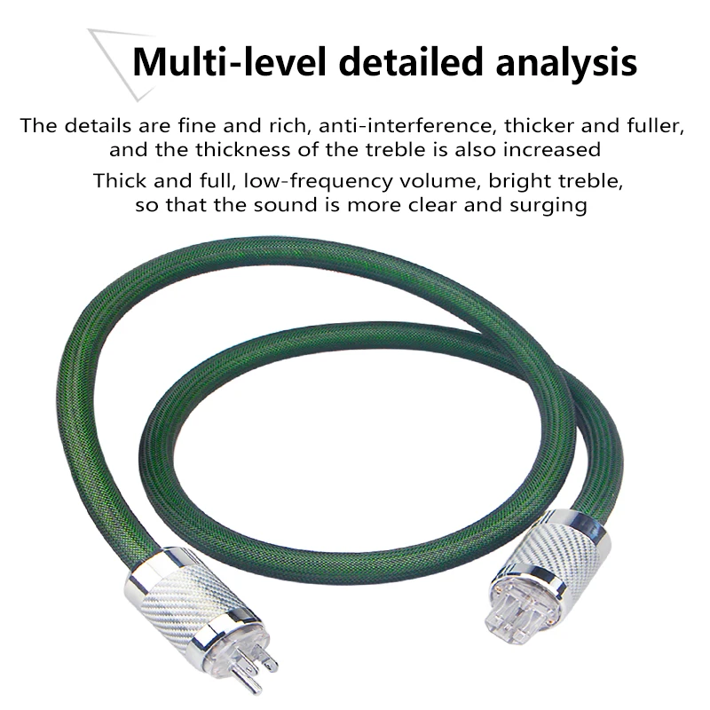 Imagem -05 - Fidelidade 7n Occ Prata Chapeado Cabo de Alimentação Eua ue au Plug cd Amplificador Amp ue Plugue de Alimentação Cabo de Alta Fidelidade ac Cabo de Alimentação Alta