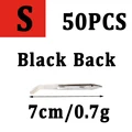 50 piezas negras