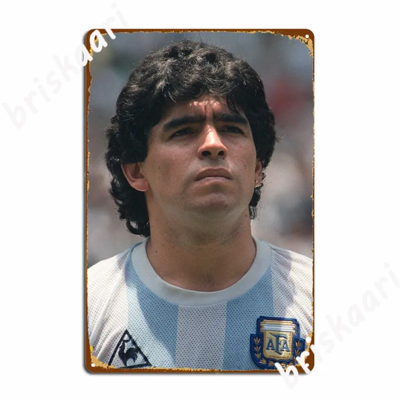 Diego Maradona Metal Signs Wall Mural Garage Club Customize Mural Painting Tin sign Posters