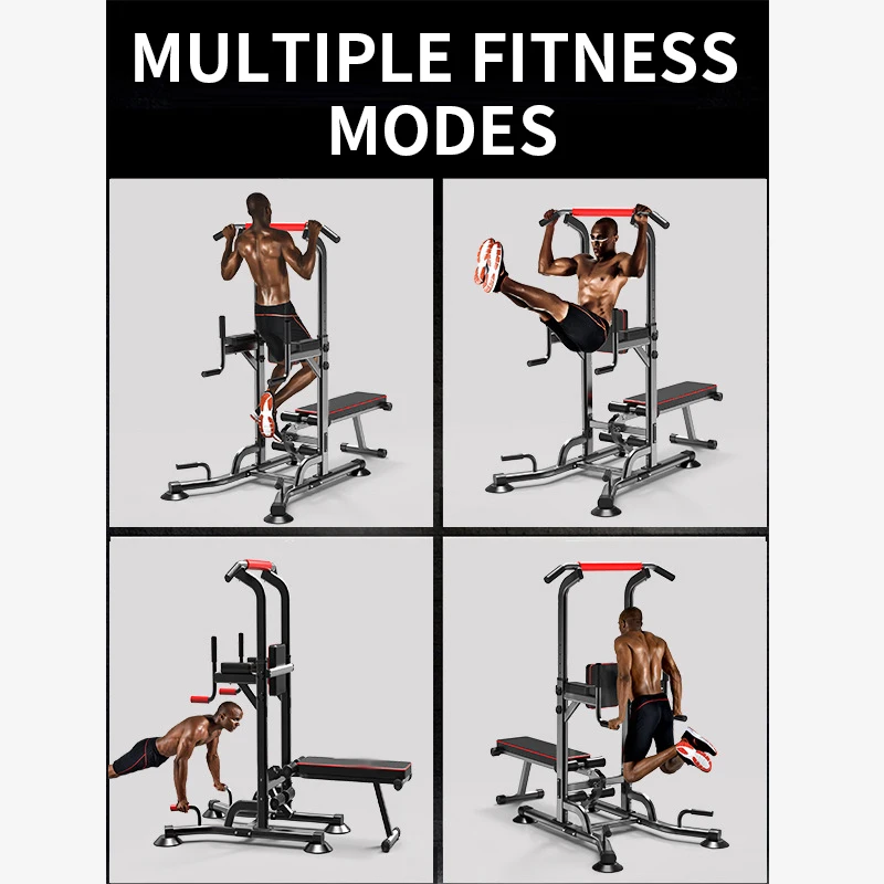 Multi-function Adjustable Single Parallel Bars Fitness Equipment 6206B Indoor Horizontal Bar Pull-ups Slip Resistant