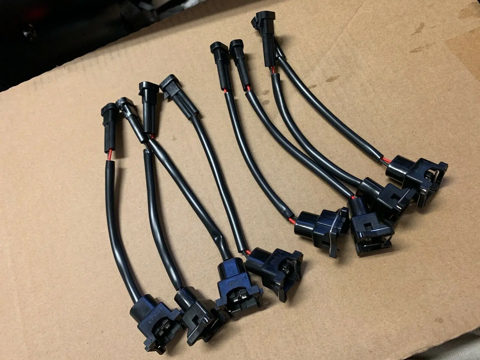 

5pcs new set of fuel injector wiring harness adapters for LQ4, LQ9 4.8 5.3 6.0 engine wire harness forLS1 LS6 LT1(EV1)fuelinject