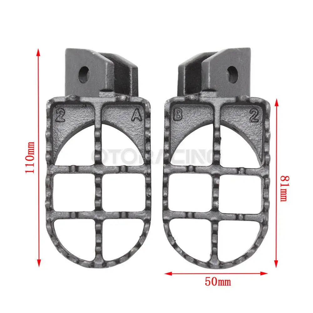 Motorcycle MX Dirt Bike Racing Foot Pegs Footrests For Suzuki RM80 RM 80 1993 1994 1995 1996 1997 1998 1999 2000 2001