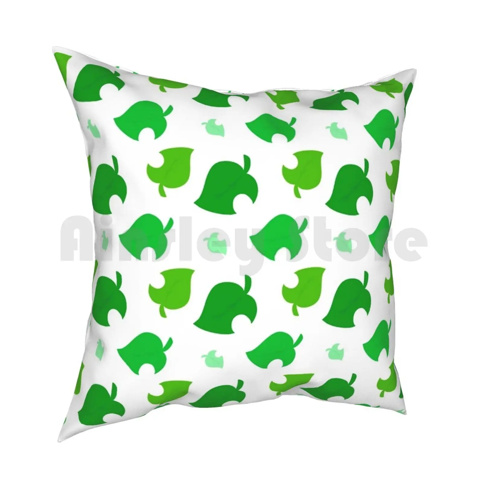 Animal Leaves Pillow Case Printed Home Soft Throw Pillow Animal Leaves Nintendo Cute Animals Nature Game