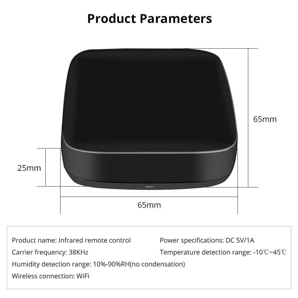 Zemismart Tuya WiFi IR Remote Control Aircondition Fan TV Bridge Google Home Alexa Echo Universal  AC Control