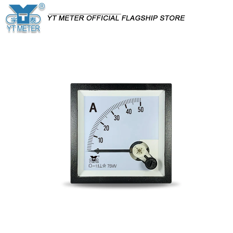 Yt72 DC ammeter 1A 5A 10A 20a 75mV 30A 50A 75A 100A diverter instrument dh72 direct use cp72 for instrument installation