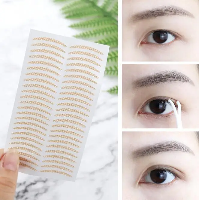 

1200Set/Lot Mesh Lace Double Eyelid Paste Eye Sticker No Trace Natural Flesh Color Invisible Strong Adhesive Lasting HA2328