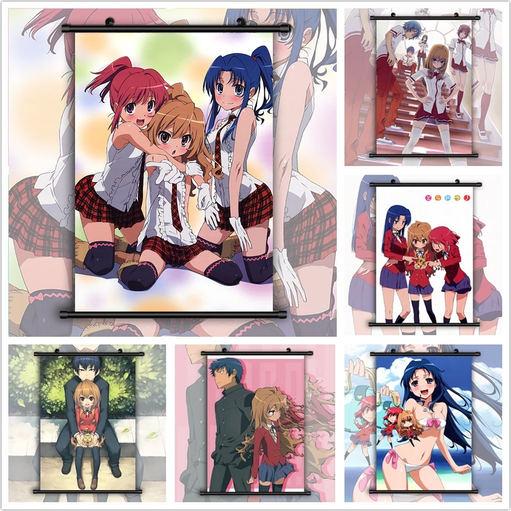 Canvas Painting Anime Posters Toradora! Aisaka Taiga Anime Manga Wall Art Picture Decoration Home Decor