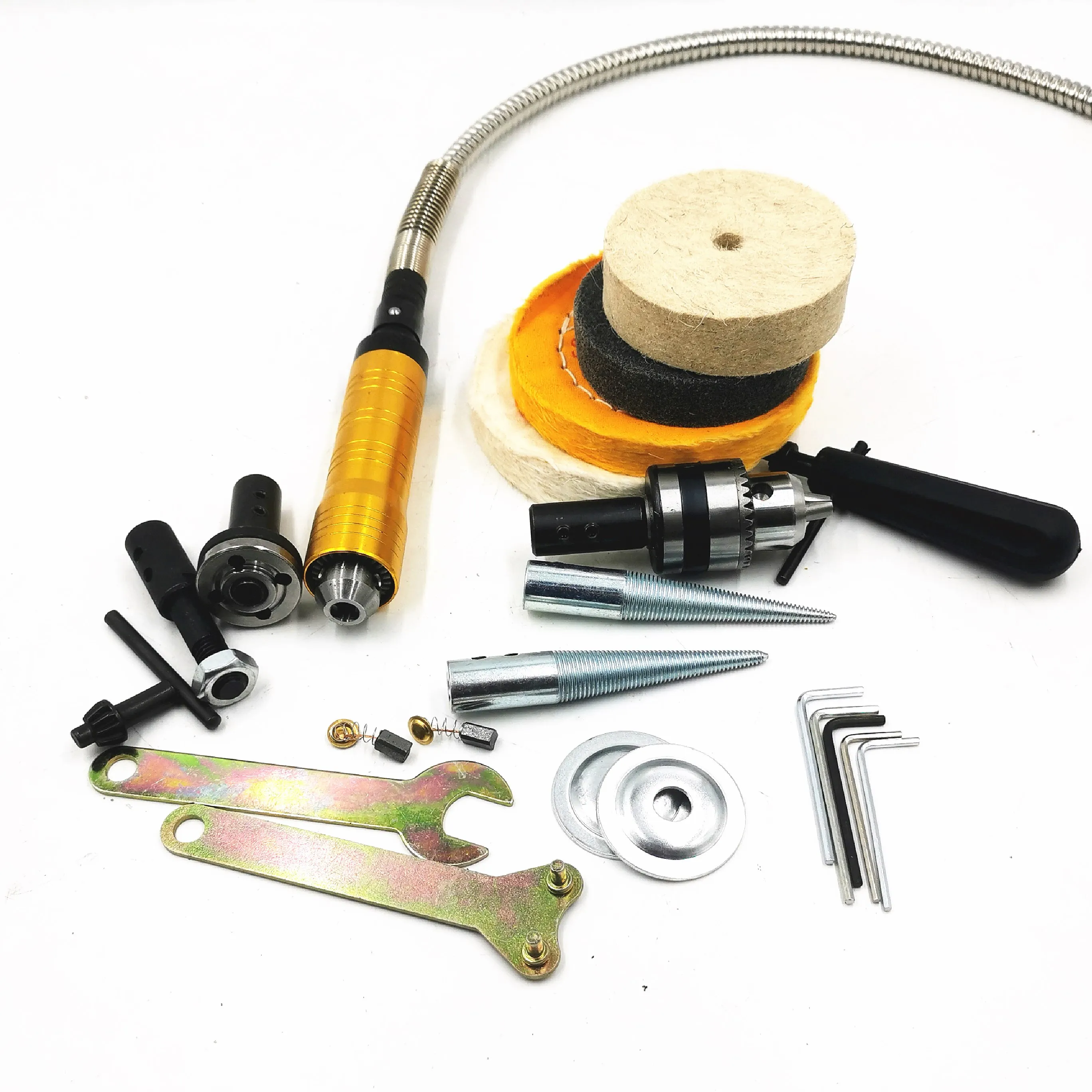 Imagem -04 - Máquina de Polir para Trabalhar Madeira Banco de Jóias de Jade Máquina de Moer Motor Tubo de Eixo Flexível Banco de Bricolage 0.46.5 mm 110v 220v 350w