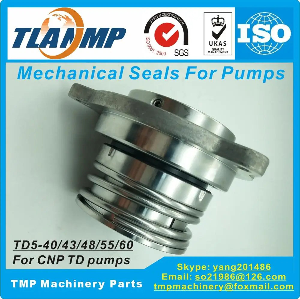 

TD5-43/BSE4 , TD5-48/BSE4 , TD5-55/BSE4 , TD5-60/BSE4 TLANMP Mechanical Seals for CNP TD125/150/200-15 pumps