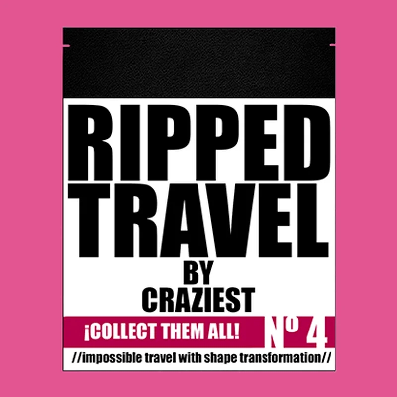 RIPPED TRAVEL (Gimmicks) by Craziest Street Magic Tricks Walk Around Performer Illusions Close up Magic Props Magician Beginner