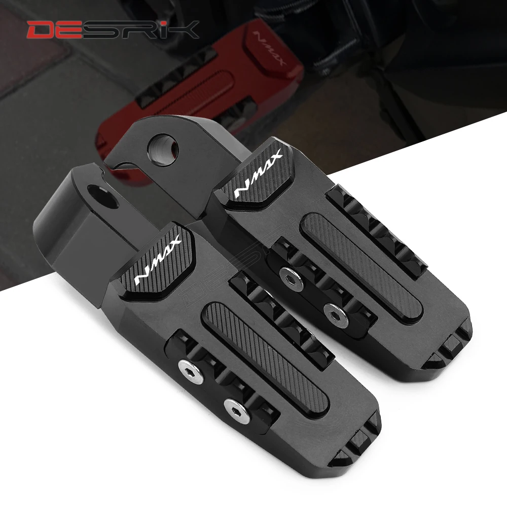 Motorcycle Rear Foot Pegs Rests Passenger Footrests For Yamaha NMAX 155 NMAX155 Nmax 2015 2016 2017 2018 2019 2020 2021