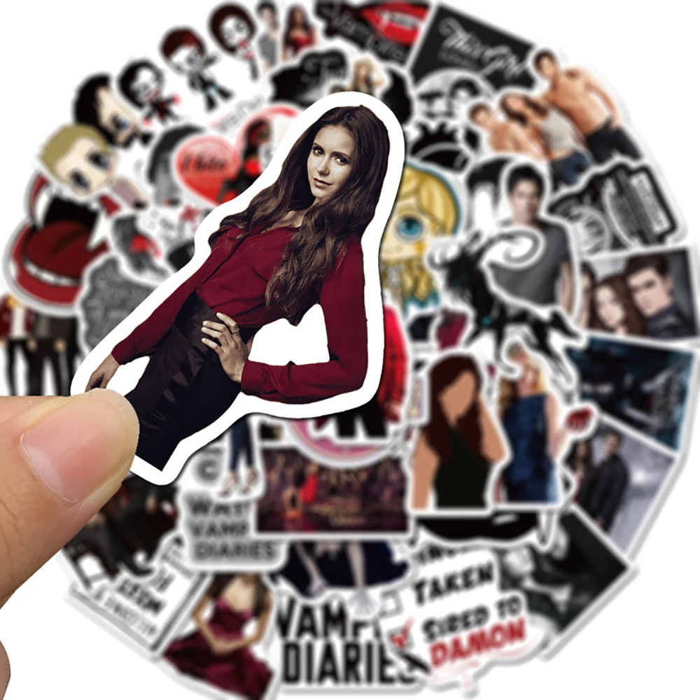 10/30/50PCS The Vampire Diaries Stickers DIY Skateboard Fridge Guitar Motorcycle Laptop Luggage Graffiti Sticker Decal for Kid