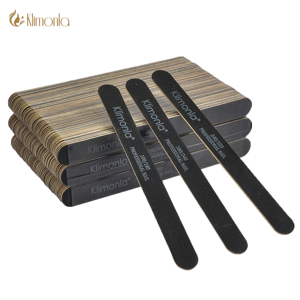 

50 X High Quality Wood Nail Files Artificial Nails Tips File 100/180/240/320 Disposable Cuticle Remover Nail Art Styling Tools